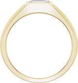 14K Yellow 1 CT Lab-Grown Diamond Band