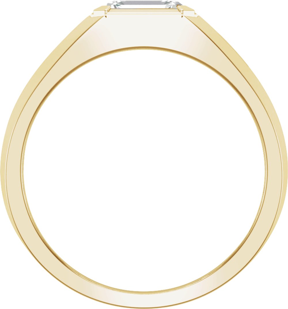 14K Yellow 1 CT Lab-Grown Diamond Band