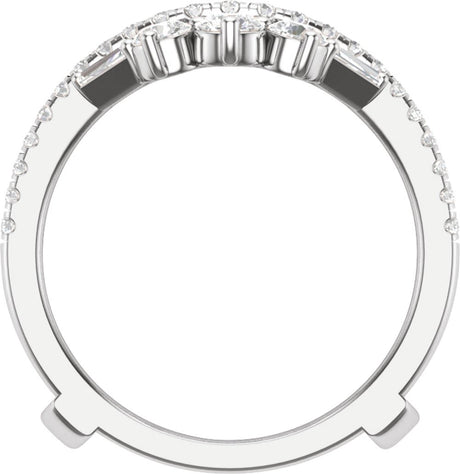 14K White 1 1/5 CTW Lab-Grown Diamond Ring Guard