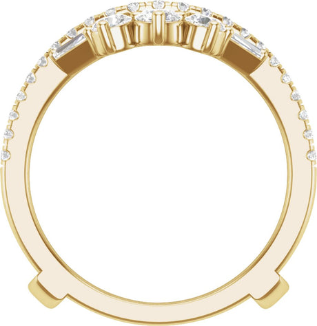 14K Yellow 1 1/5 CTW Lab-Grown Diamond Ring Guard