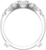 14K White Gold 1 1/2 CTW Lab-Grown Diamond Ring Guard