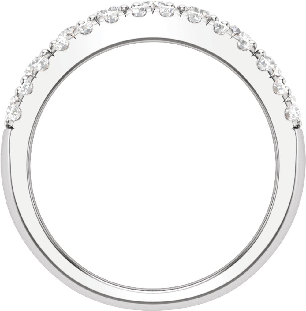 14K White 1 1/2 CTW Lab-Grown Diamond Anniversary Band