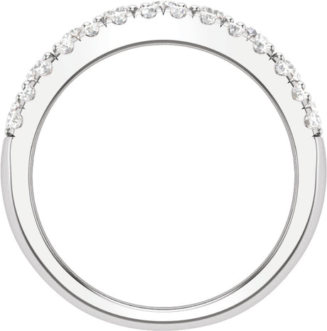 14K White 1 1/2 CTW Lab-Grown Diamond Anniversary Band