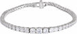 14K White Gold 6 CTW Lab-Grown Diamond Line 7" Bracelet