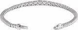 14K White 6 CTW Lab-Grown Diamond Line 7" Bracelet