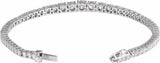 14K White Gold 6 CTW Lab-Grown Diamond Line 7" Bracelet