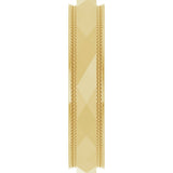 10K Yellow Gold 4 mm Milgrain Stepped-Edge Geometric Faceted Band Size 10