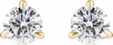 14K Yellow Gold 1 CTW Lab-Grown Diamond Cocktail-Style Stud Earrings