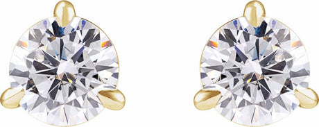 14K Yellow Gold 1 CTW Lab-Grown Diamond Cocktail-Style Stud Earrings