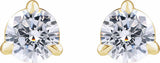 14K Yellow 1/2 CTW Lab-Grown Diamond Cocktail-Style Stud Earrings