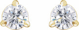 14K Yellow Gold 1/3 CTW Lab-Grown Diamond Cocktail-Style Stud Earrings