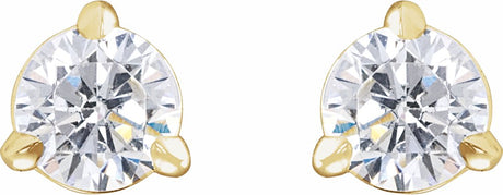 14K Yellow Gold 1/3 CTW Lab-Grown Diamond Cocktail-Style Stud Earrings