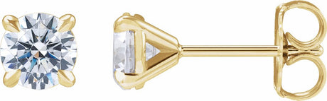 14K Yellow Gold 1 CTW Lab-Grown Diamond Cocktail-Style Stud Earrings