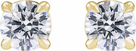 14K Yellow Gold 3/4 CTW Lab-Grown Diamond Cocktail-Style Stud Earrings