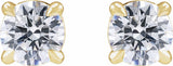 14K Yellow Gold 3/4 CTW Lab-Grown Diamond Cocktail-Style Stud Earrings