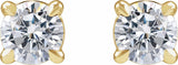 14K Yellow Gold 1/2 CTW Lab-Grown Diamond Cocktail-Style Stud Earrings
