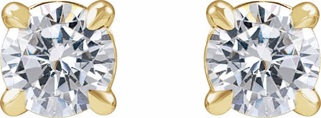 14K Yellow 1/2 CTW Lab-Grown Diamond Cocktail-Style Stud Earrings