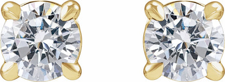 14K Yellow Gold 1/2 CTW Lab-Grown Diamond Cocktail-Style Stud Earrings