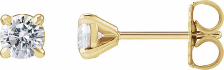 14K Yellow Gold 1/2 CTW Lab-Grown Diamond Cocktail-Style Stud Earrings