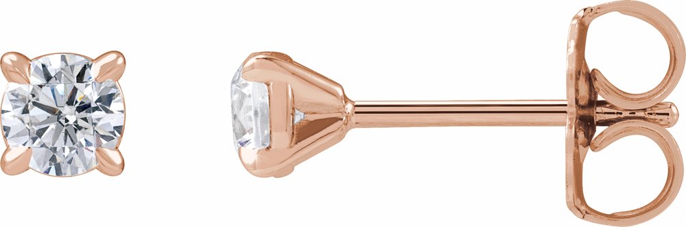 14K Rose Gold 1/3 CTW Lab-Grown Diamond Cocktail-Style Stud Earrings