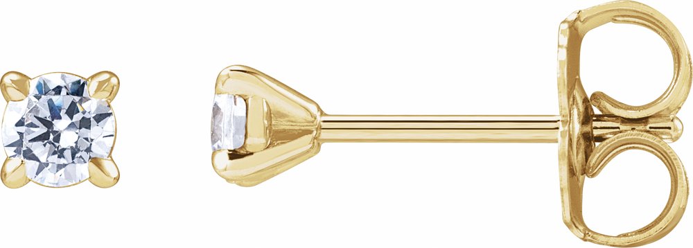 14K Yellow Gold 1/5 CTW Lab-Grown Diamond Cocktail-Style Stud Earrings