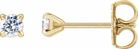 14K Yellow Gold 1/5 CTW Lab-Grown Diamond Cocktail-Style Stud Earrings