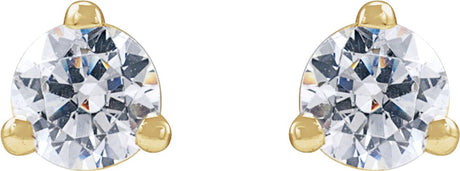 14K Yellow 1/5 CTW Lab-Grown Diamond Stud Earrings