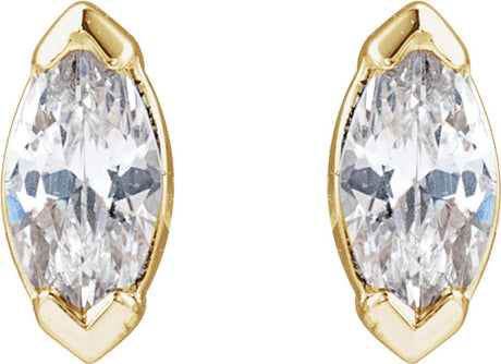 14K Yellow Gold 1/6 CTW Lab-Grown Diamond Stud Earrings
