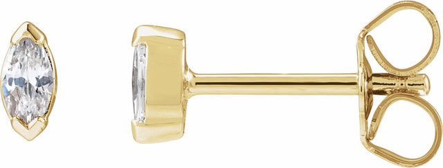 14K Yellow Gold 1/3 CTW Lab-Grown Diamond Stud Earrings