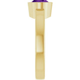 14K Yellow Natural Amethyst Ring