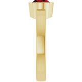 14K Yellow Natural Mozambique Garnet Ring