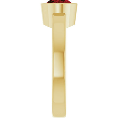 14K Yellow Natural Mozambique Garnet Ring