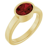 14K Yellow Natural Mozambique Garnet Ring