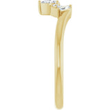14K Yellow Gold 1/5 CTW Natural Diamond Contour Band