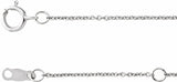 14K White Gold 1/5 CTW Natural Black Diamond 3-Station 16-18" Necklace