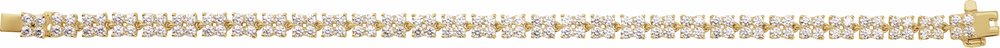 14K Yellow 5 1/3 CTW Lab-Grown Diamond Line 7 1/4" Bracelet