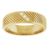 14K Yellow 0.04 CTW Natural Diamond  Band
