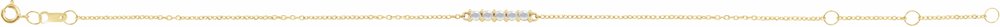 14K Yellow 1/10 CTW Natural Diamond Bar 6 1/2-7 1/2" Bracelet