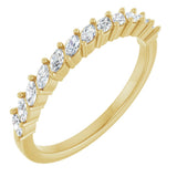 14K Yellow Gold 3/8 CTW Lab-Grown Diamond Anniversary Band