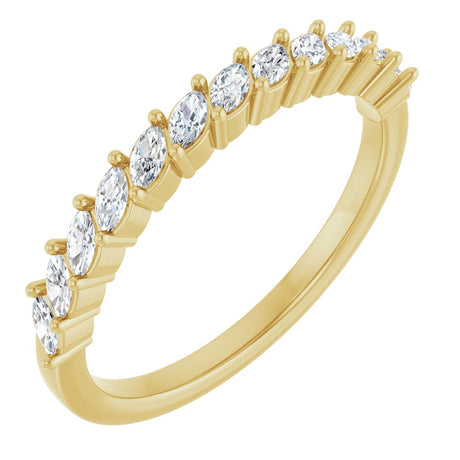 14K Yellow Gold 3/8 CTW Lab-Grown Diamond Anniversary Band