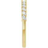 14K Yellow Gold 3/8 CTW Natural Diamond Anniversary Band