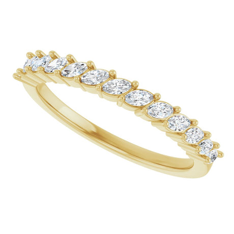 14K Yellow Gold 3/8 CTW Natural Diamond Anniversary Band