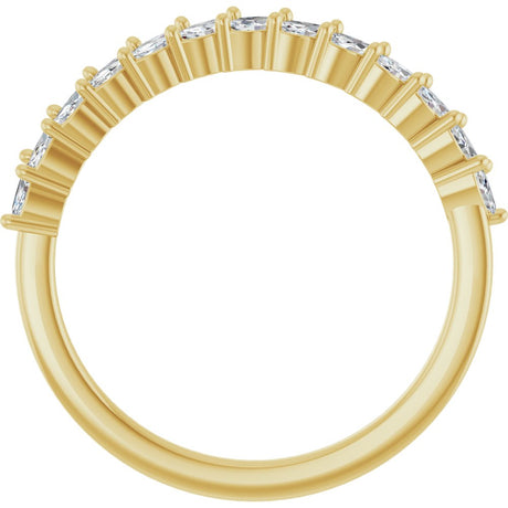 14K Yellow Gold 3/8 CTW Lab-Grown Diamond Anniversary Band