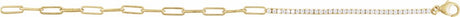 14K Yellow Gold 1 CTW Natural Diamond Line 7 1/2" Bracelet