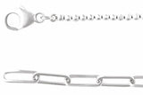 14K White Gold 3 1/5 CTW Natural Diamond Adjustable 15-18" Necklace