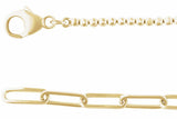 14K Yellow Gold 3 1/5 CTW Natural Diamond Adjustable 15-18" Necklace