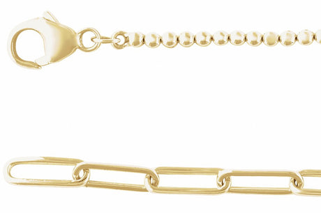 14K Yellow Gold 3 1/5 CTW Natural Diamond Adjustable 15-18" Necklace