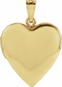 14K Yellow Gold Heart Locket