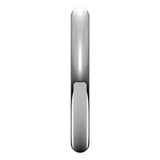 14K White 3 mm Comfort-Fit Full Round Band Size 7