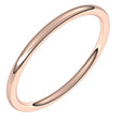 18K Rose 1.5 mm Comfort-Fit Full Round Band Size 6.5